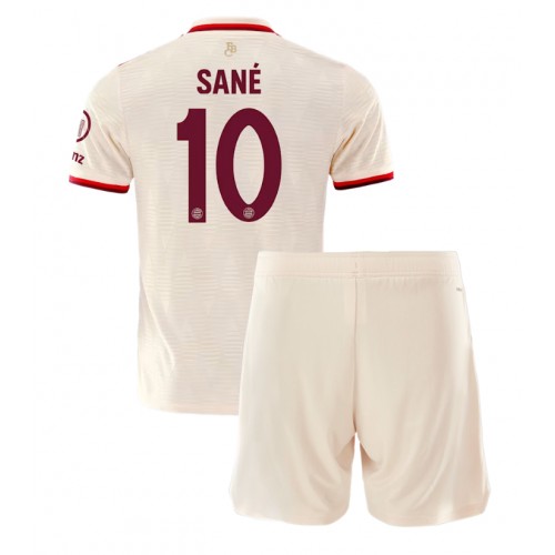 Dětský fotbalový dres Bayern Munich Leroy Sane #10 2024-25 Třetí Krátký Rukáv (+ trenýrky)